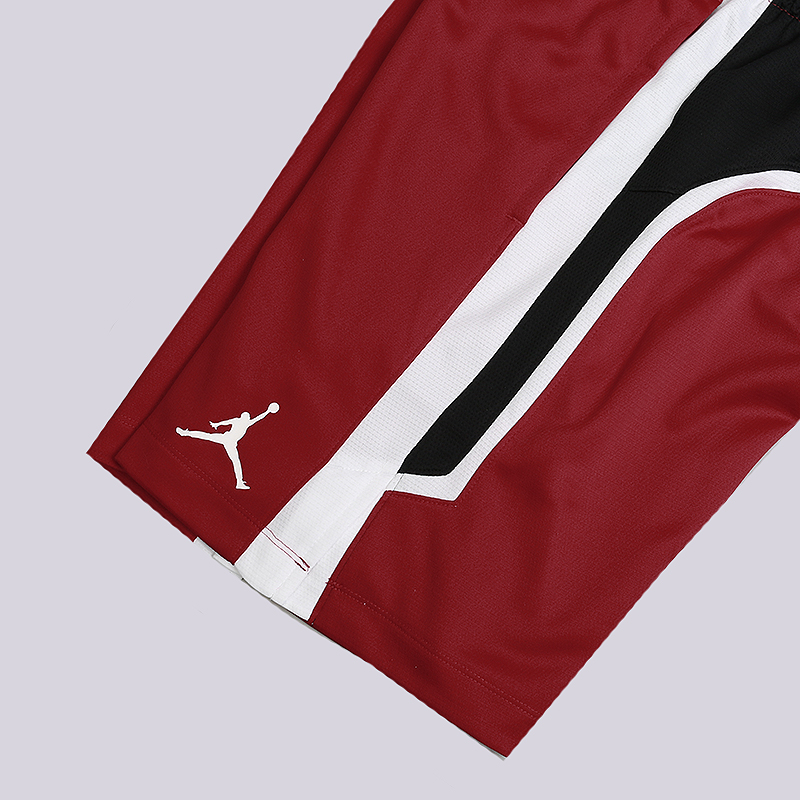 мужские бордовые шорты Jordan Flight Basketball Shorts 887428-687 - цена, описание, фото 2